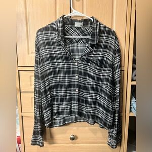 ARITZIA cropped flannel